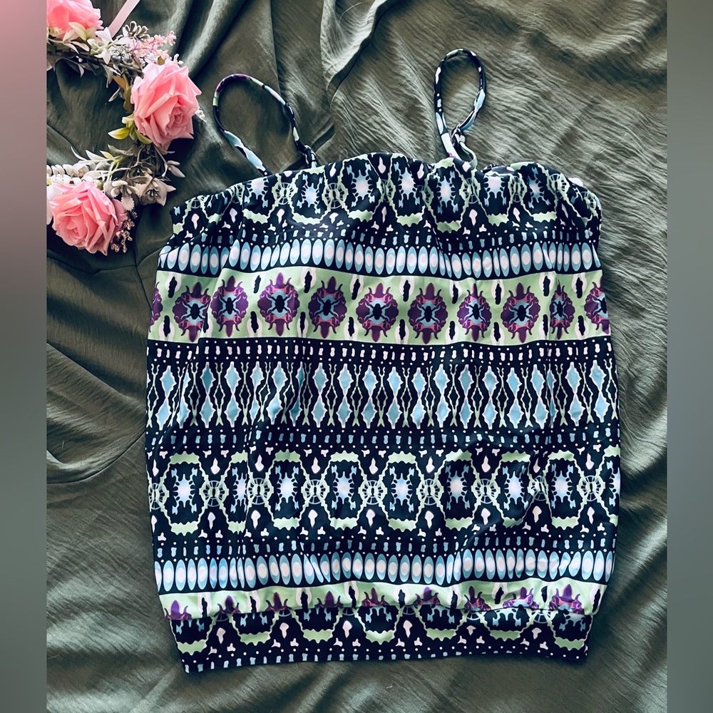 Bohemian Patterned Swim Top